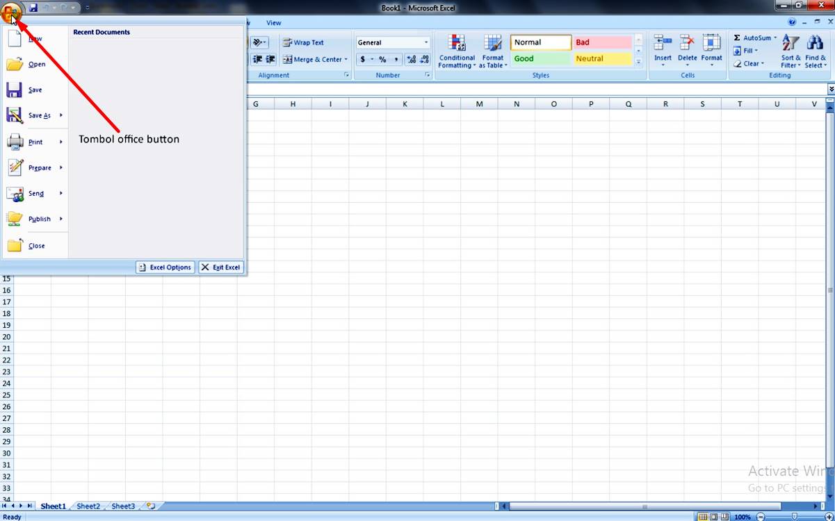Office Button Pengertian dan Fungsinya di Microsoft Word