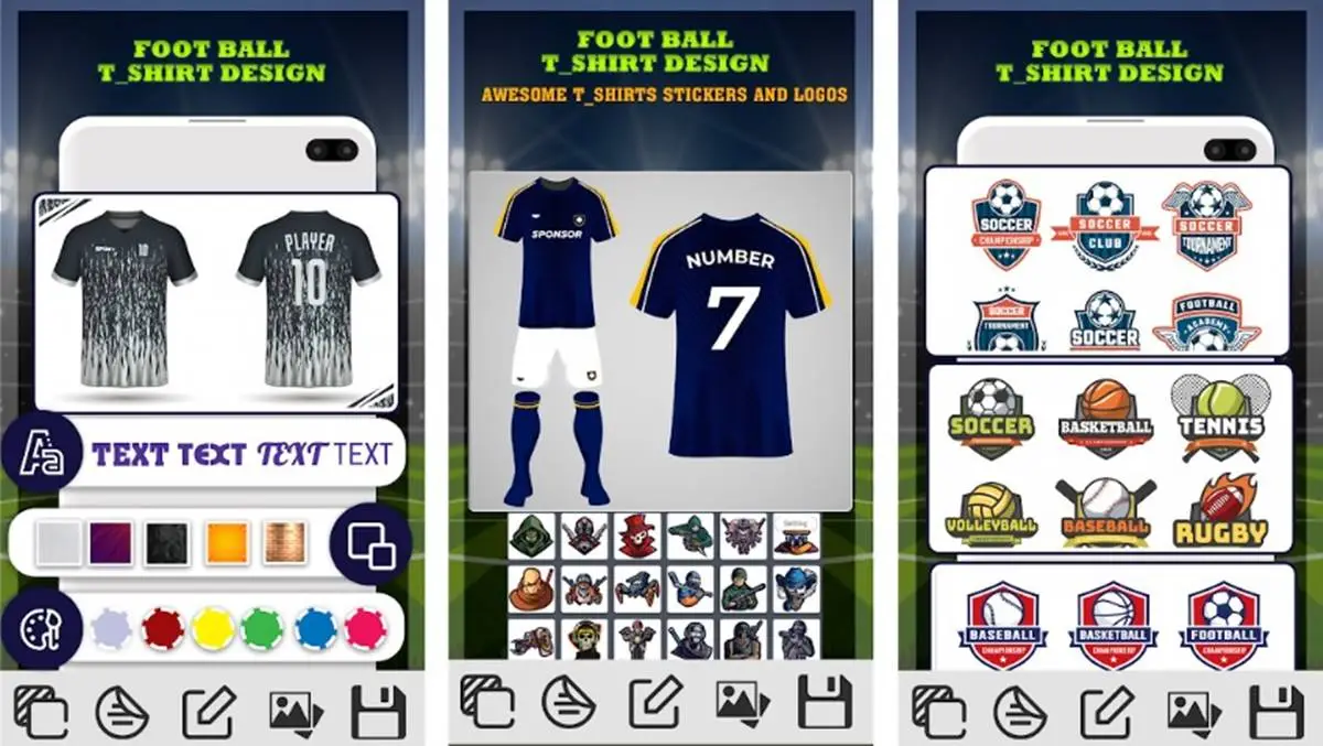 Football Jersey Maker - T Shirt Design