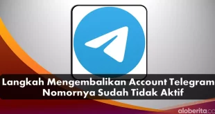 langkah mengembalikan akun telegram