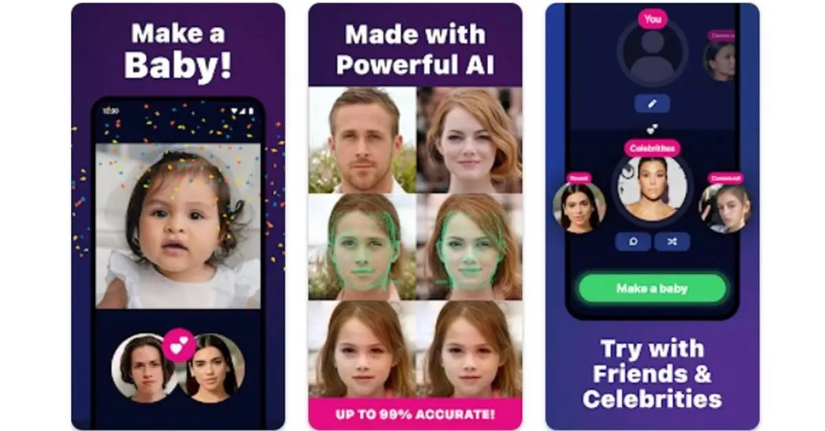 Aplikasi Baby Maker Predicts Baby's Face
